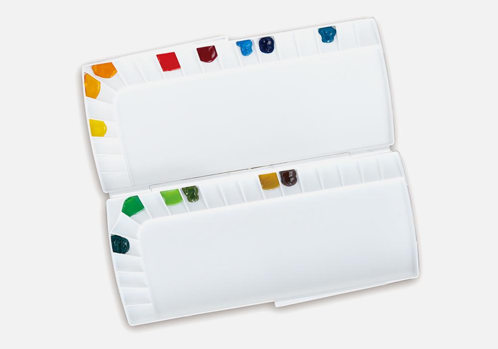 Mijello MWP-3040 Silver 40 WaterColor Stain Resistant Palette